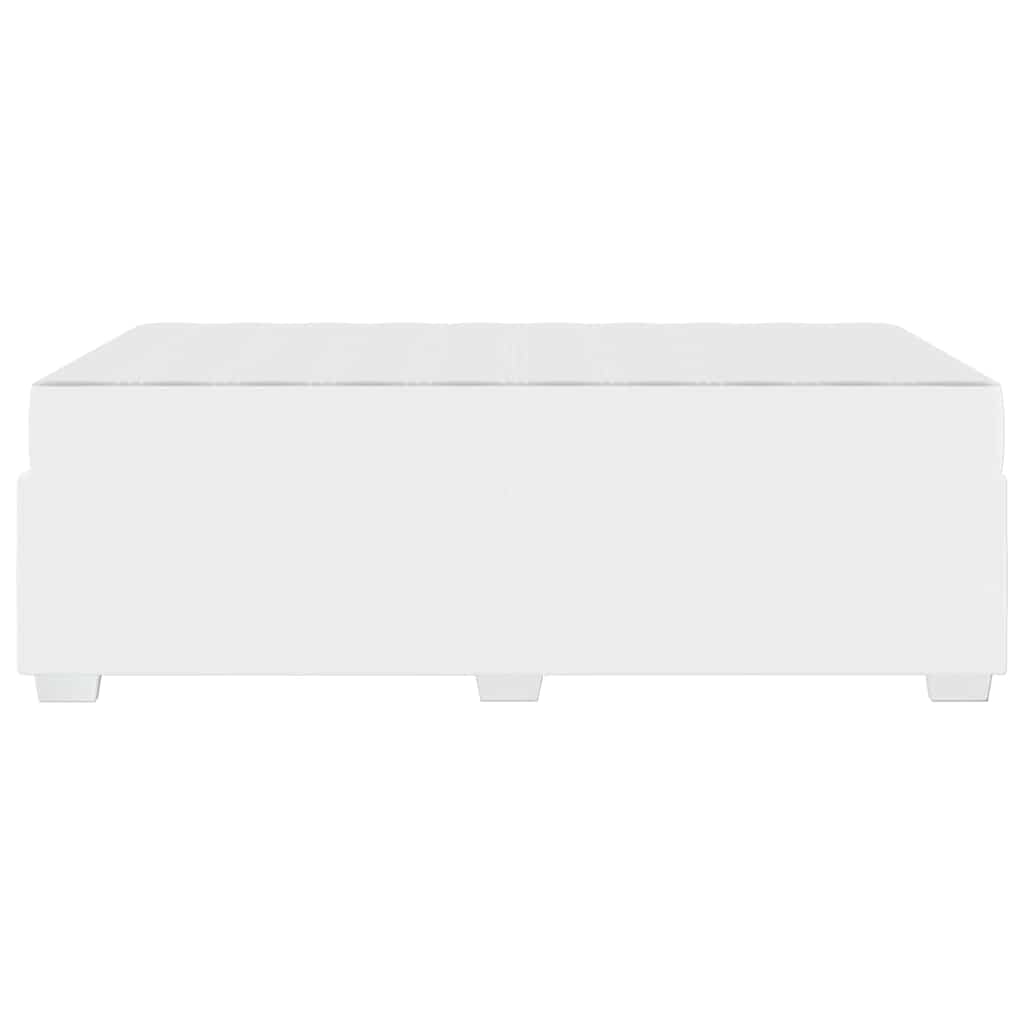 vidaXL Σκελετός Κρεβατιού με στρώμα Λευκό 120 x 200 cm ύφασμα
