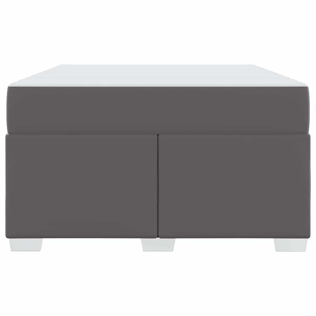 vidaXL Σκελετός Κρεβατιού με στρώμα Γκρι 120 x 200 cm ύφασμα