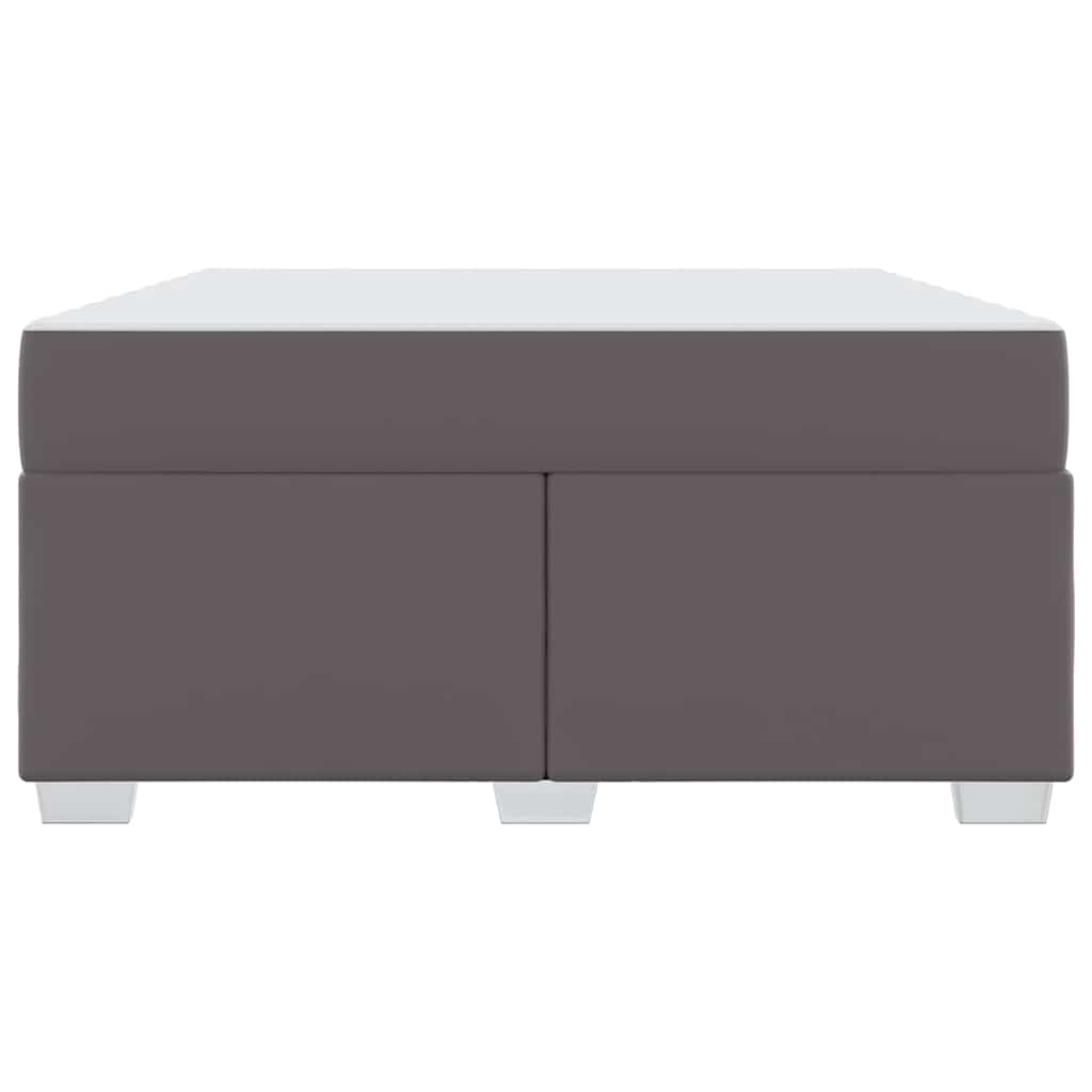 vidaXL Σκελετός Κρεβατιού με στρώμα Γκρι 140 x 200 cm ύφασμα