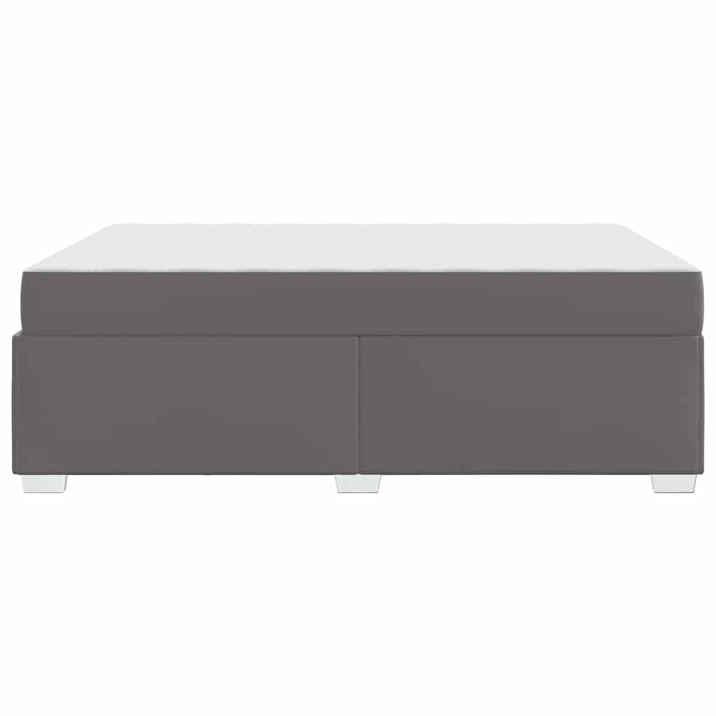 vidaXL Σκελετός Κρεβατιού με στρώμα Γκρι 140 x 200 cm ύφασμα