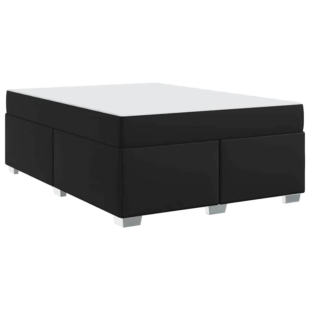 vidaXL Σκελετός Κρεβατιού Μαύρο 160 x 200 cm Τεχνητό δέρμα