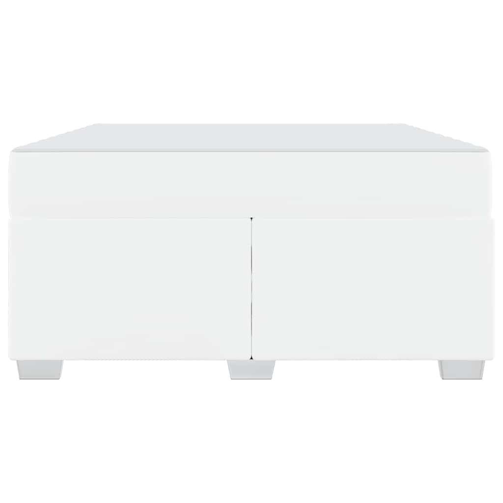 vidaXL Σκελετός Κρεβατιού Λευκό 160 x 200 cm Τεχνητό δέρμα