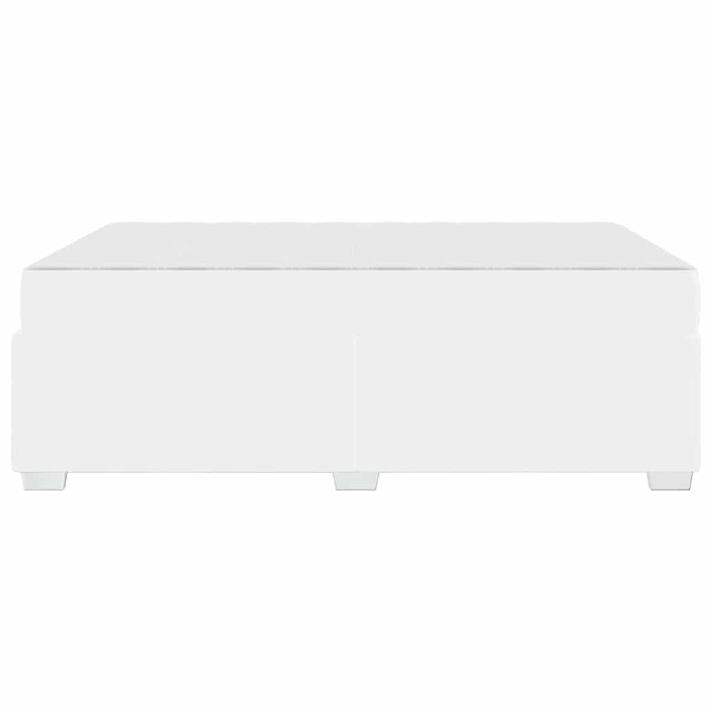 vidaXL Σκελετός Κρεβατιού Λευκό 160 x 200 cm Τεχνητό δέρμα