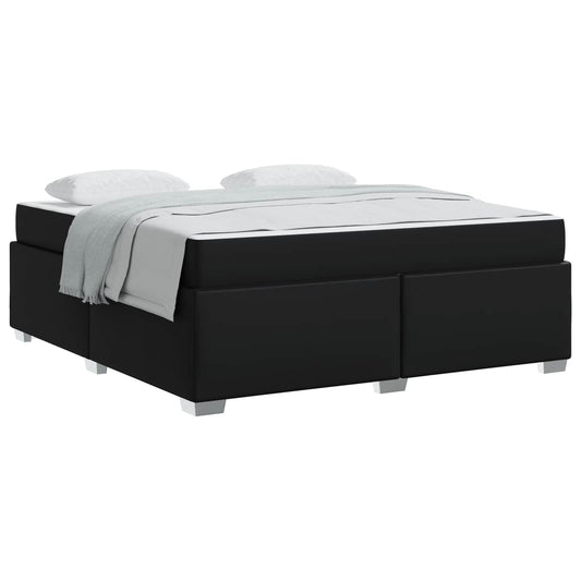 vidaXL Σκελετός Κρεβατιού με στρώμα Μαύρο 180 x 200 cm ύφασμα