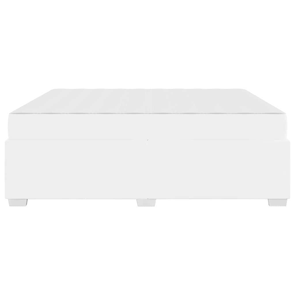 vidaXL Σκελετός Κρεβατιού με στρώμα Λευκό 180 x 200 cm ύφασμα