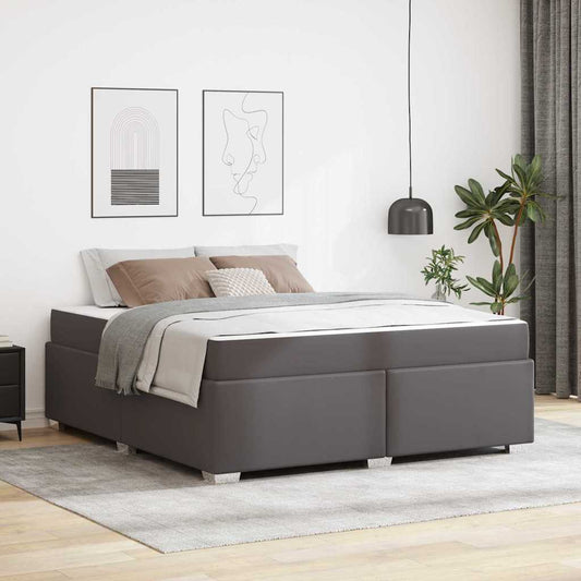 vidaXL Σκελετός Κρεβατιού Γκρι 180 x 200 cm ύφασμα