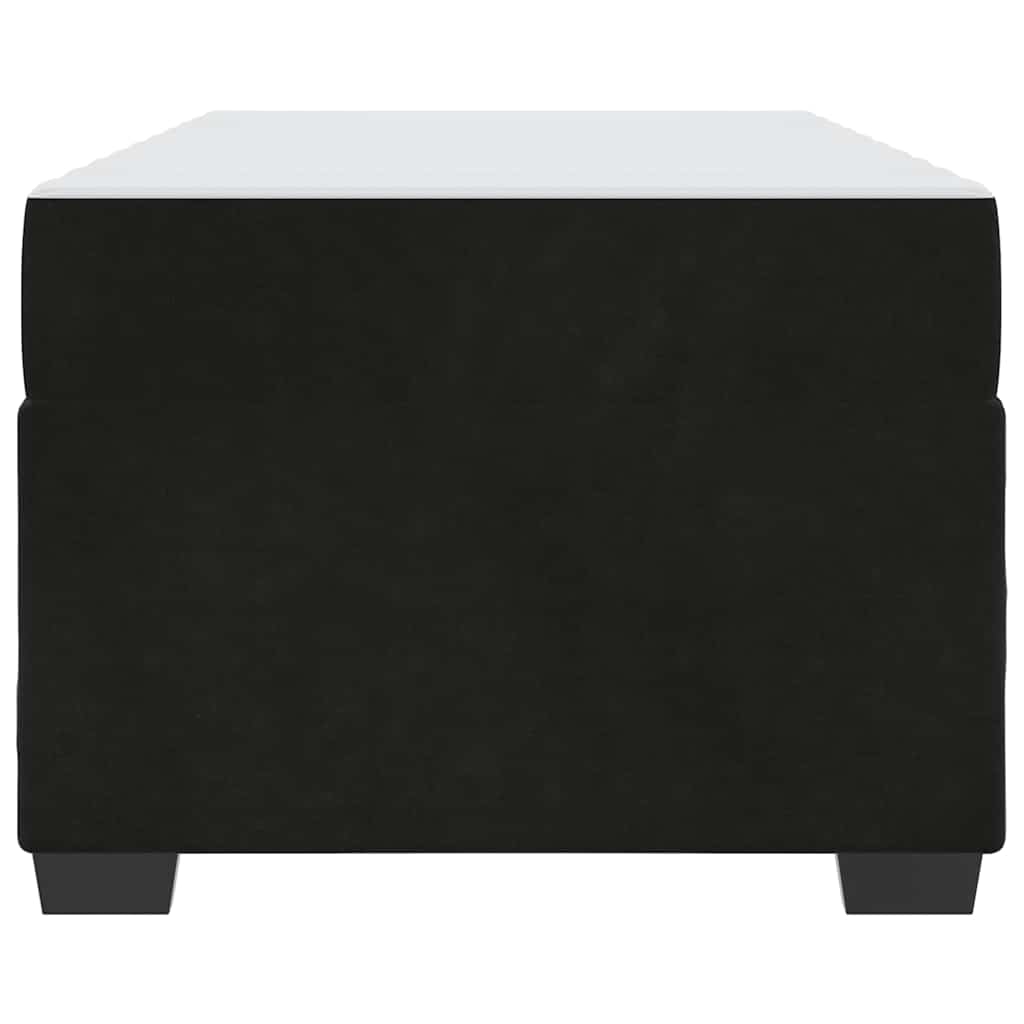 vidaXL Σκελετός κρεβατιού με στρώμα Μαύρο 80 x 200 cm Βελούδο