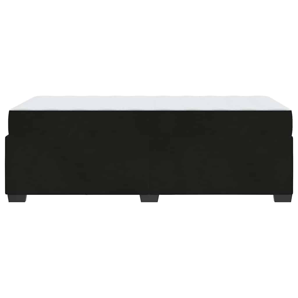 vidaXL Σκελετός κρεβατιού με στρώμα Μαύρο 90 x 200 cm Βελούδο