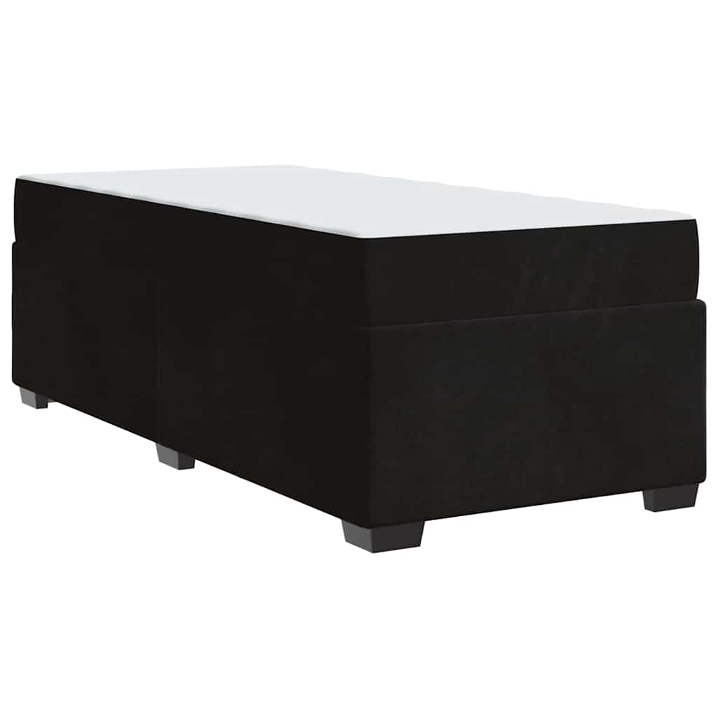vidaXL Σκελετός κρεβατιού με στρώμα Μαύρο 100 x 200 cm Βελούδο