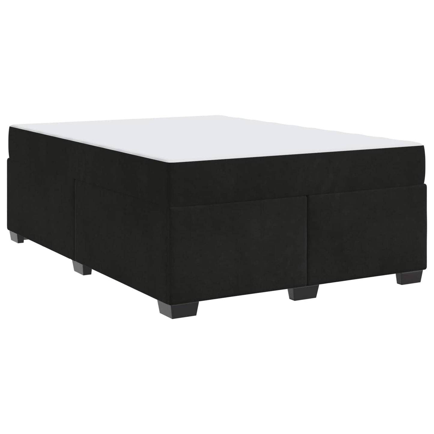vidaXL Σκελετός Κρεβατιού με στρώμα Μαύρο 140 x 200 cm ύφασμα