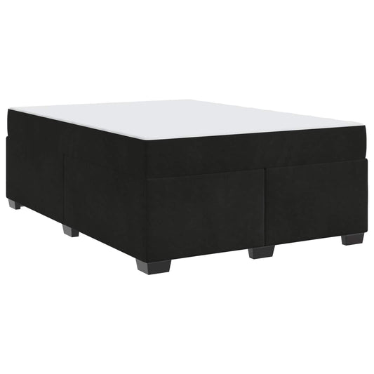 vidaXL Σκελετός Κρεβατιού με στρώμα Μαύρο 140 x 200 cm ύφασμα