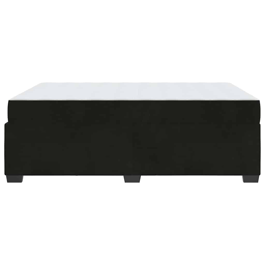 vidaXL Σκελετός κρεβατιού με στρώμα Μαύρο 160 x 200 cm Βελούδο