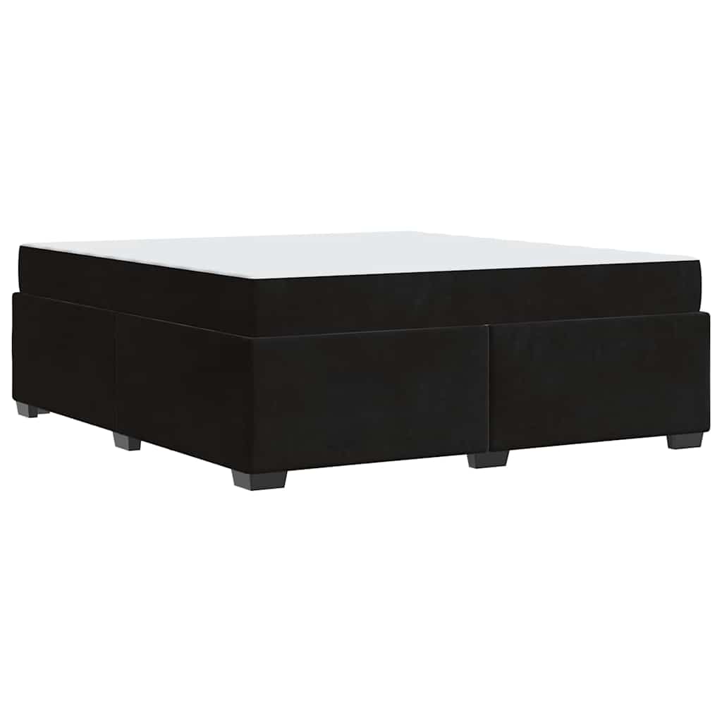 vidaXL Σκελετός Κρεβατιού με στρώμα Μαύρο 180 x 200 cm Βελούδο