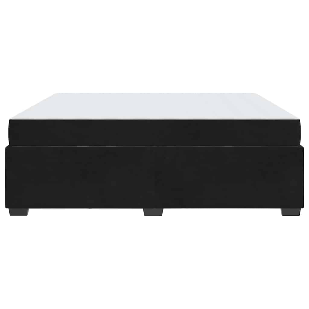 vidaXL Σκελετός Κρεβατιού με στρώμα Μαύρο 180 x 200 cm Βελούδο