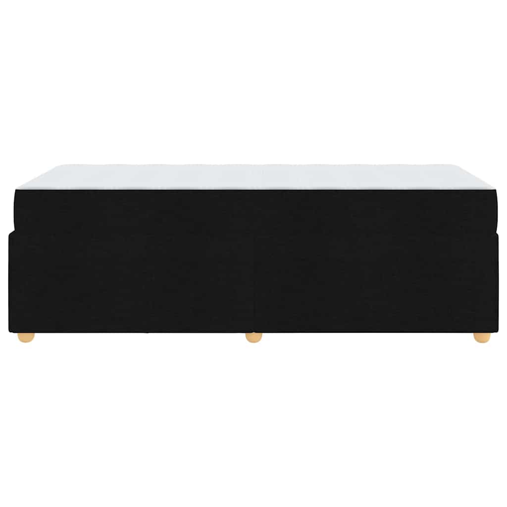 vidaXL Σκελετός Κρεβατιού με στρώμα Μαύρο 100 x 200 cm ύφασμα