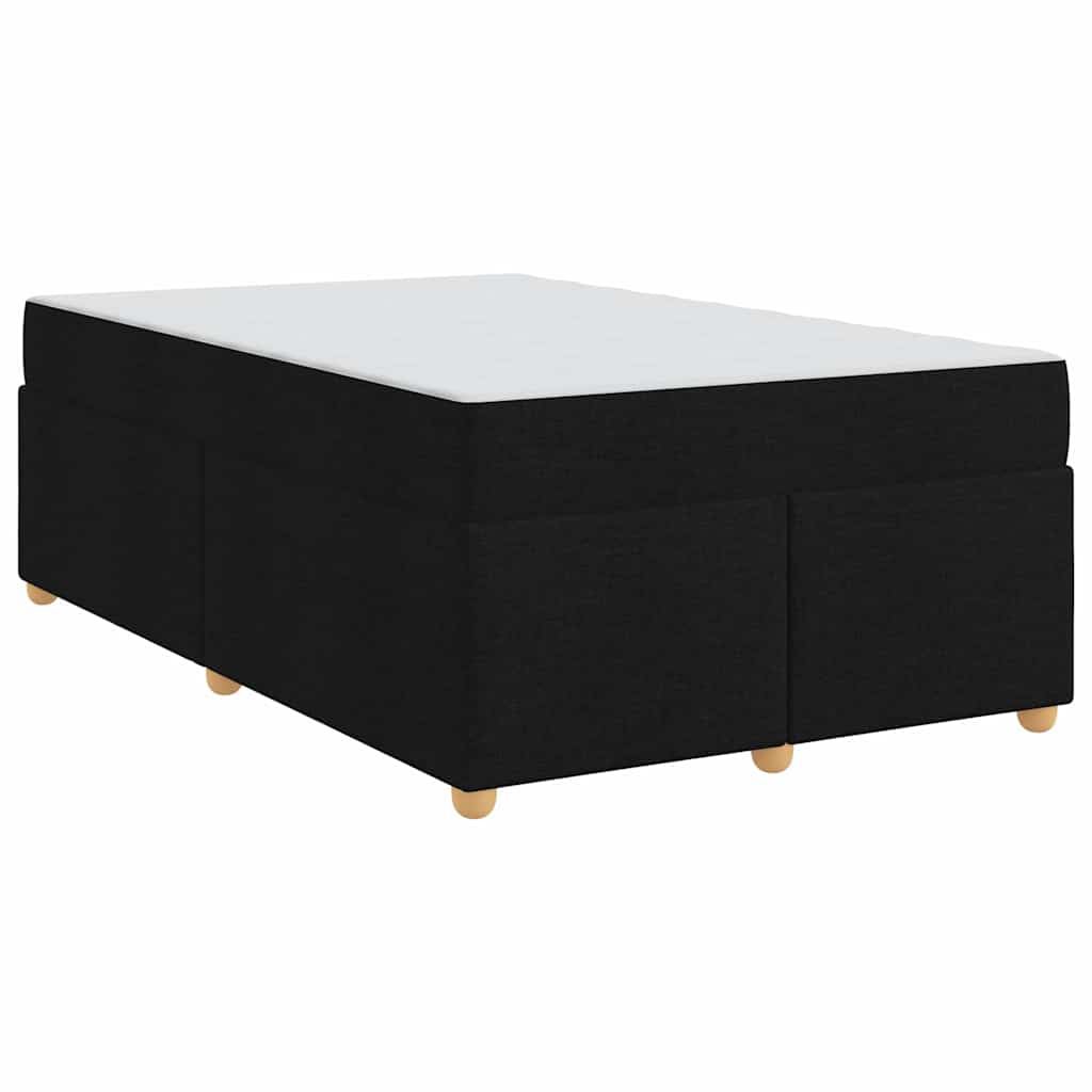 vidaXL Σκελετός Κρεβατιού με στρώμα Μαύρο 120 x 200 cm ύφασμα