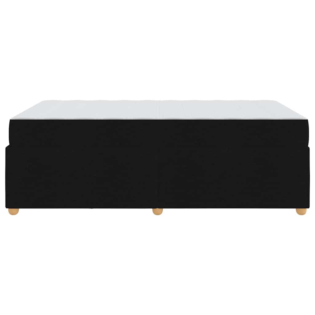 vidaXL Σκελετός Κρεβατιού με στρώμα Μαύρο 120 x 200 cm ύφασμα