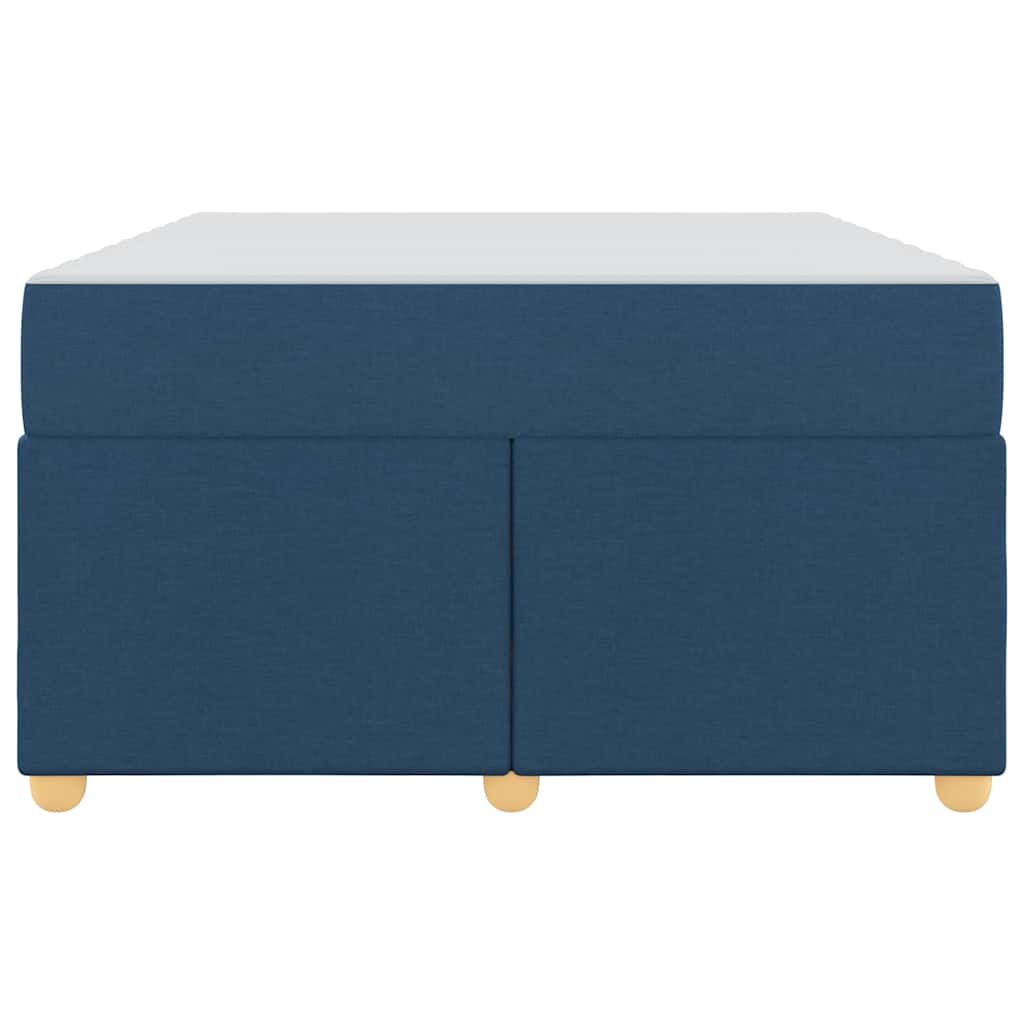 vidaXL Σκελετός Κρεβατιού με στρώμα Μπλε 120 x 200 cm ύφασμα