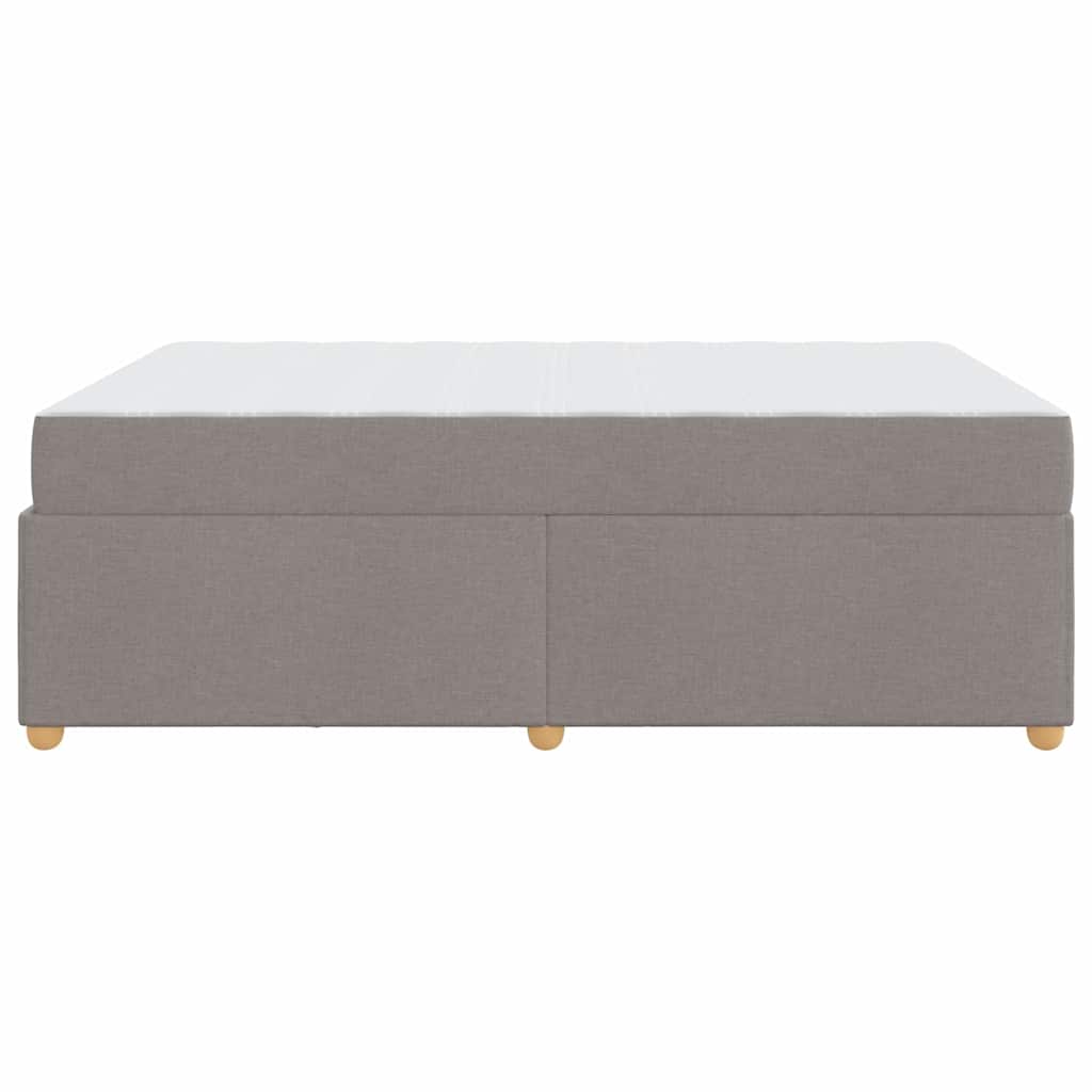 vidaXL Σκελετός Κρεβατιού με στρώμα Taupe 140 x 200 cm ύφασμα