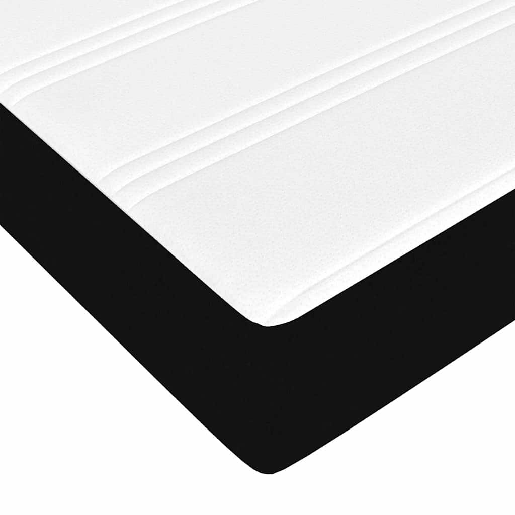 vidaXL Σκελετός Κρεβατιού με στρώμα Μαύρο 180 x 200 cm ύφασμα