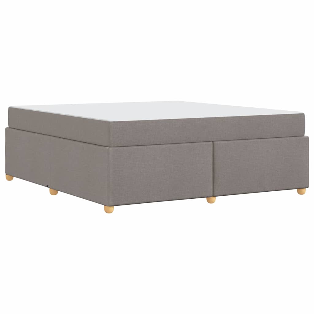 vidaXL Σκελετός Κρεβατιού με στρώμα Taupe 180 x 200 cm ύφασμα