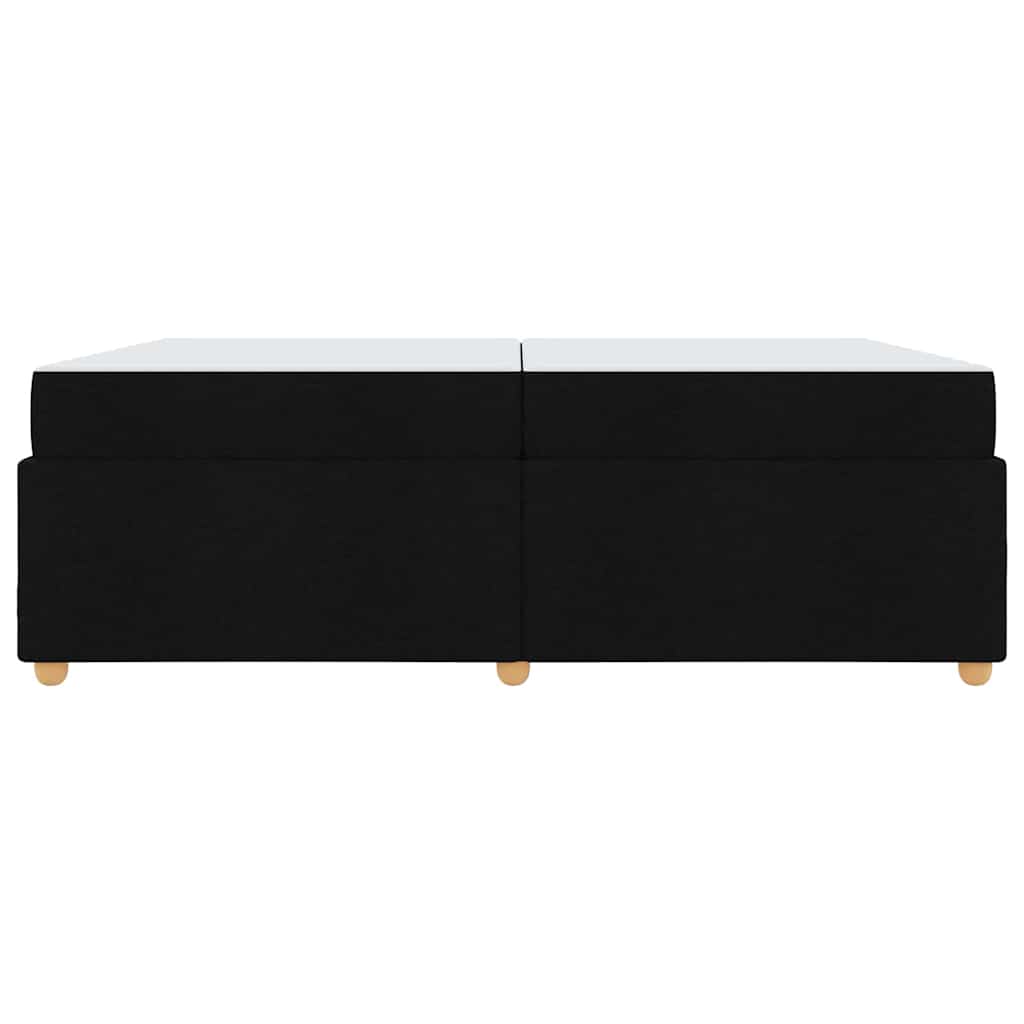 vidaXL Σκελετός Κρεβατιού με στρώμα Μαύρο 200 x 200 cm ύφασμα