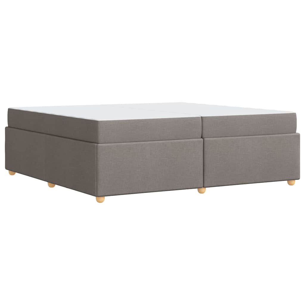 vidaXL Σκελετός Κρεβατιού Taupe 200 x 200 cm ύφασμα