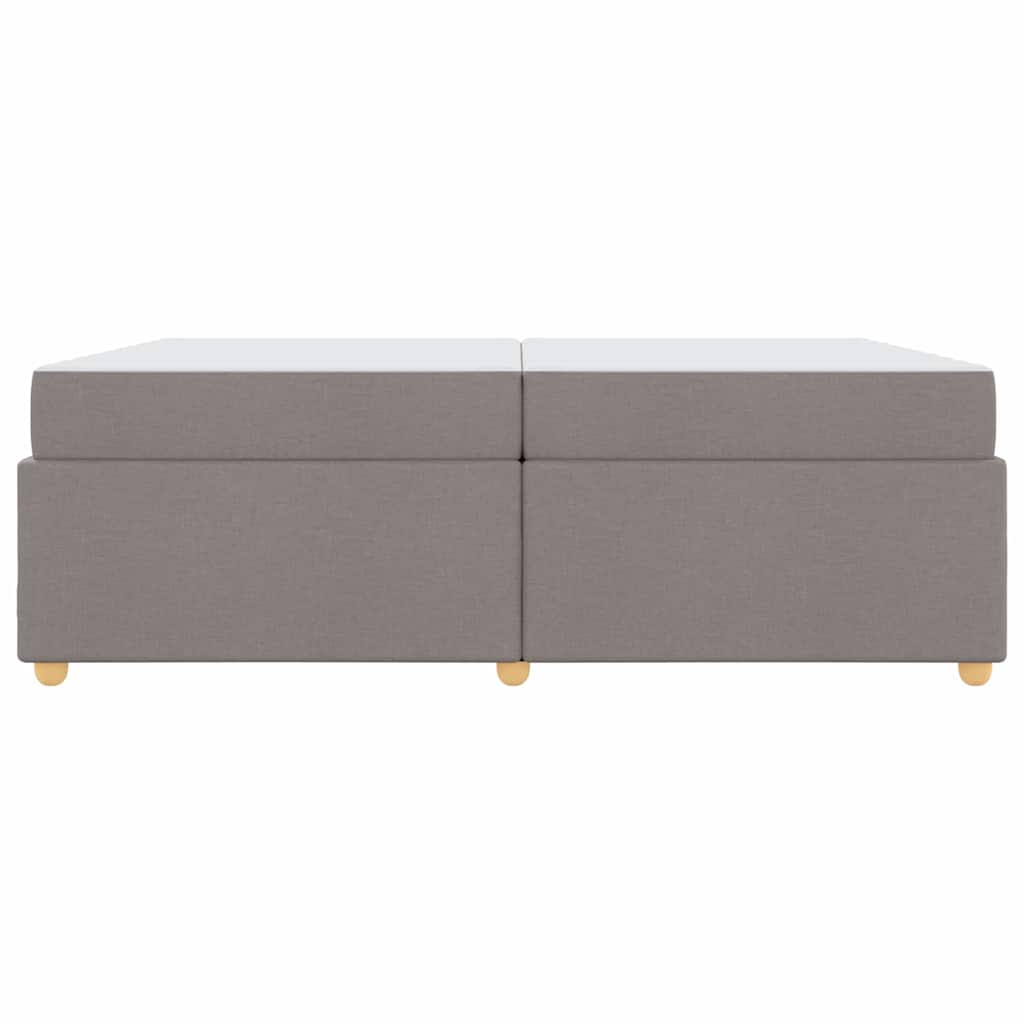 vidaXL Σκελετός Κρεβατιού Taupe 200 x 200 cm ύφασμα