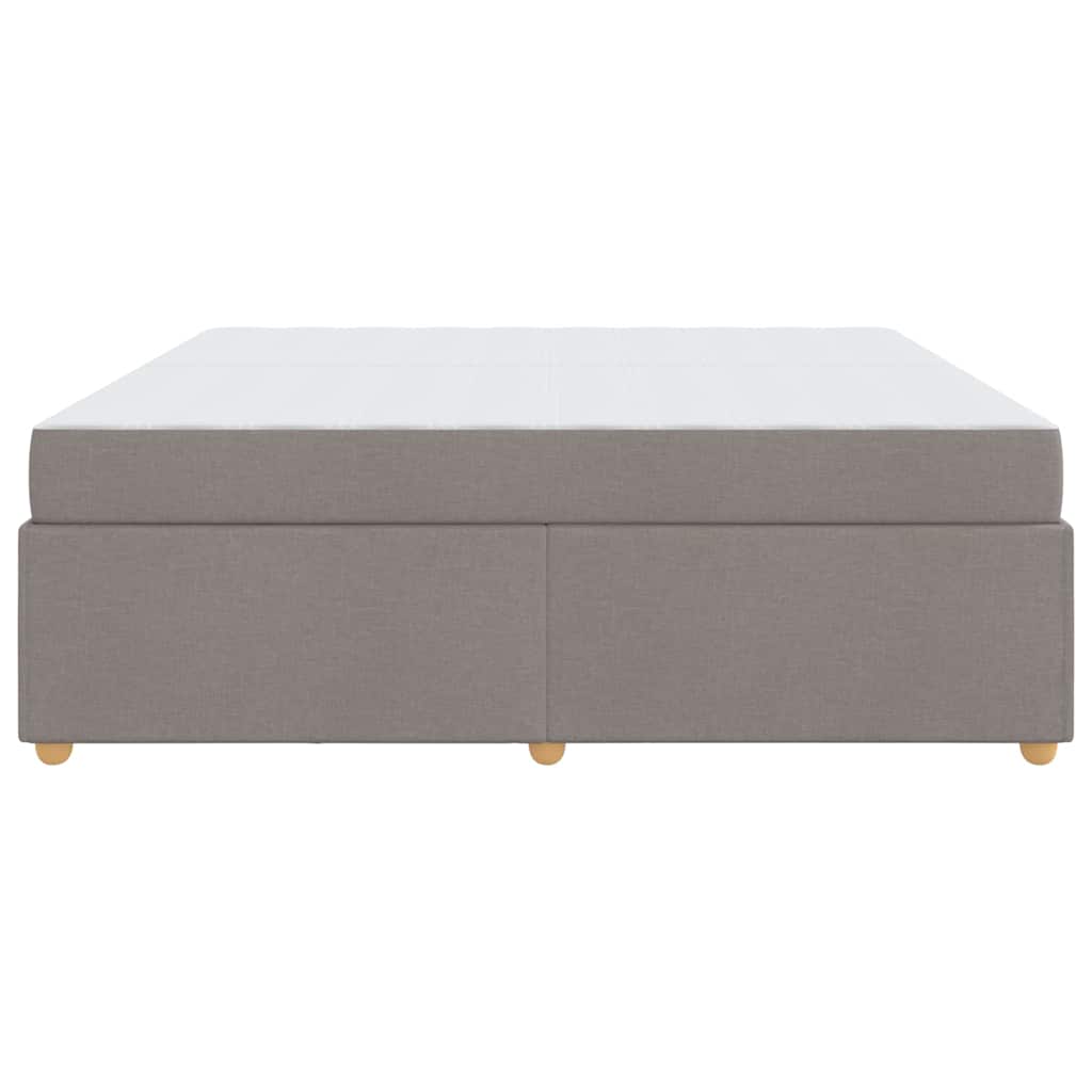vidaXL Σκελετός Κρεβατιού Taupe 200 x 200 cm ύφασμα