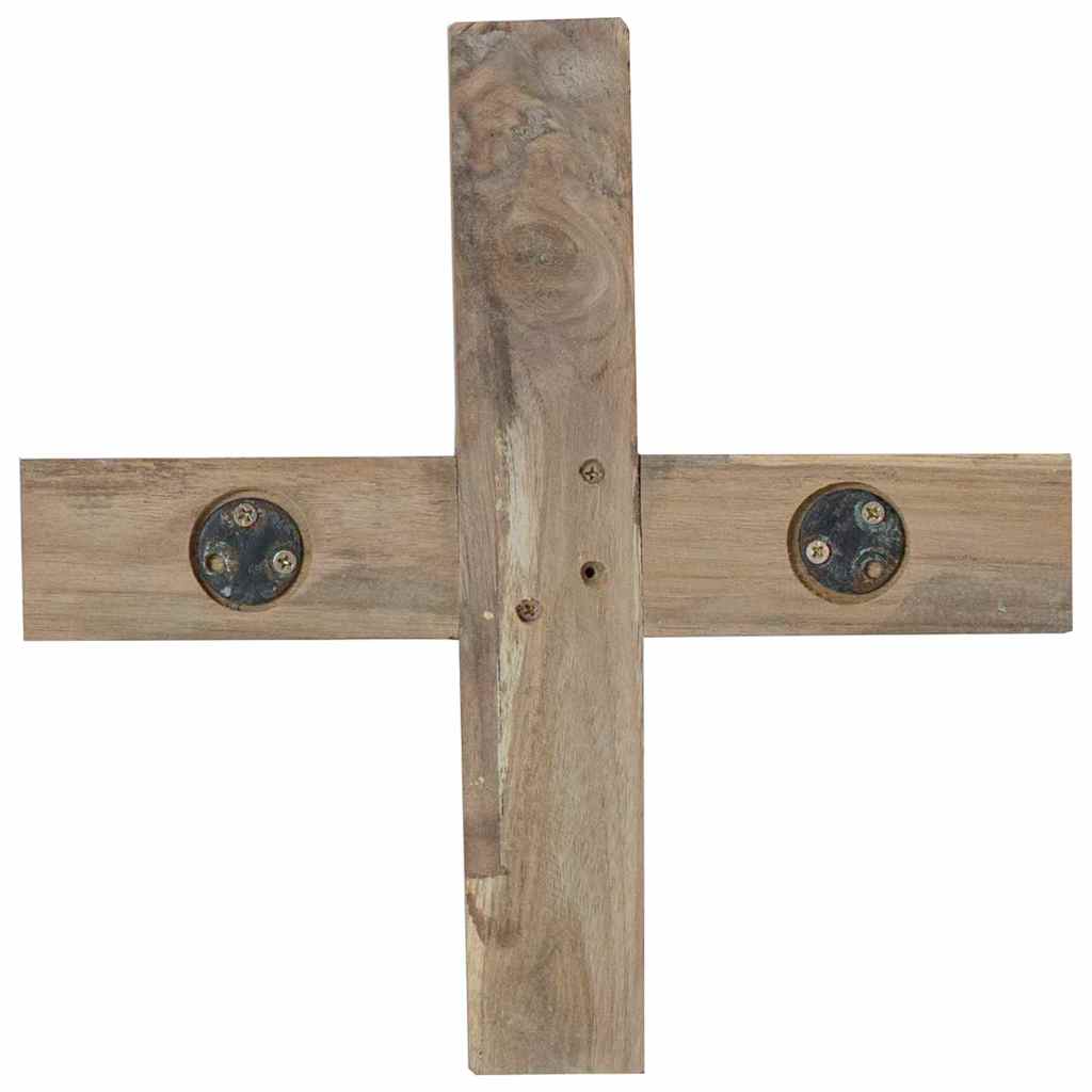 vidaXL Χριστουγεννιάτικο Δέντρο με βάση Καφέ 120 cm Μασίφ ξύλο teak