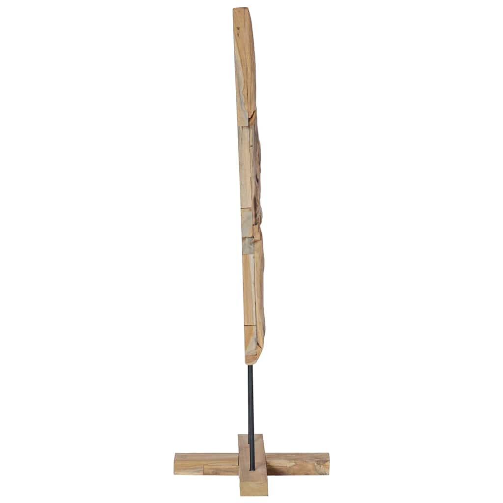 vidaXL Χριστουγεννιάτικο Δέντρο με βάση Καφέ 120 cm Μασίφ ξύλο teak