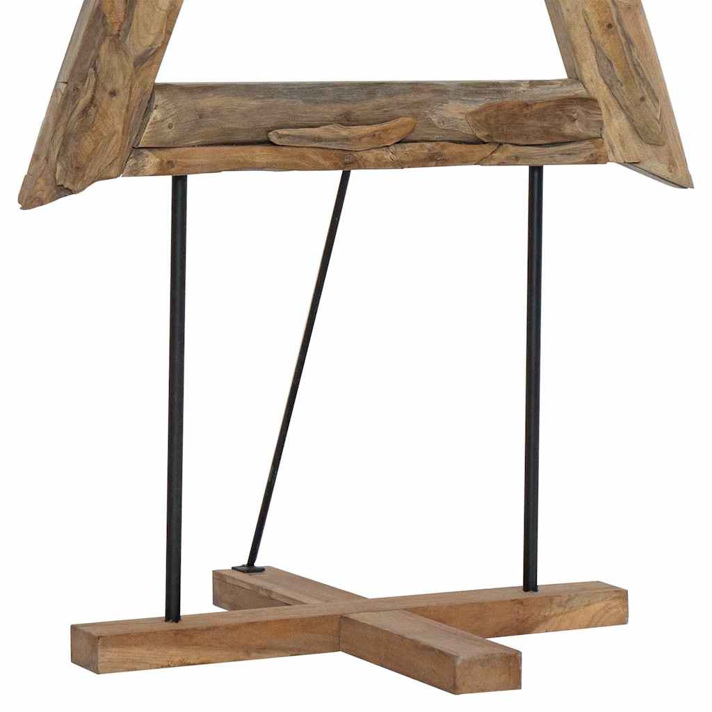 vidaXL Χριστουγεννιάτικο Δέντρο με βάση Καφέ 180 cm Μασίφ ξύλο teak