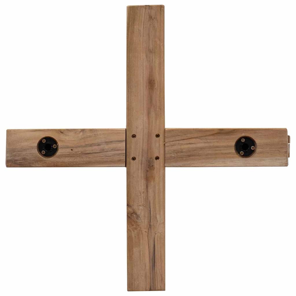 vidaXL Χριστουγεννιάτικο Δέντρο με βάση Καφέ 150 cm Μασίφ ξύλο teak