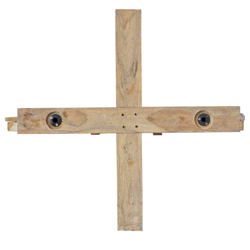 vidaXL Χριστουγεννιάτικο Δέντρο με βάση Καφέ 180 cm Μασίφ ξύλο teak