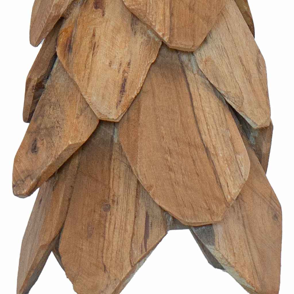 vidaXL Χριστουγεννιάτικο Δέντρο με βάση Καφέ 50 cm Μασίφ ξύλο teak