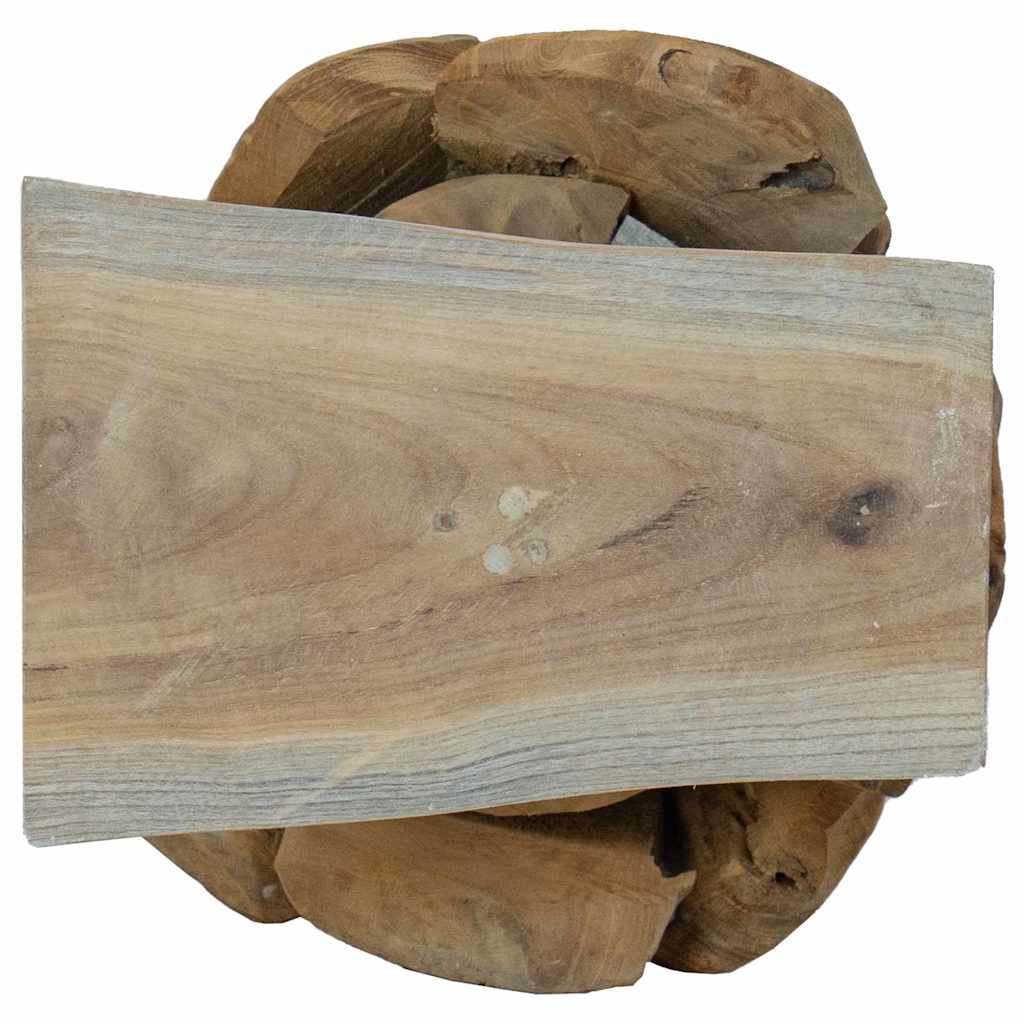 vidaXL Χριστουγεννιάτικο Δέντρο με βάση Καφέ 60 cm Μασίφ ξύλο teak