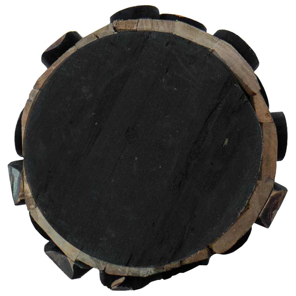 vidaXL Χριστουγεννιάτικο Δέντρο με βάση Καφέ 60 cm Μασίφ ξύλο teak