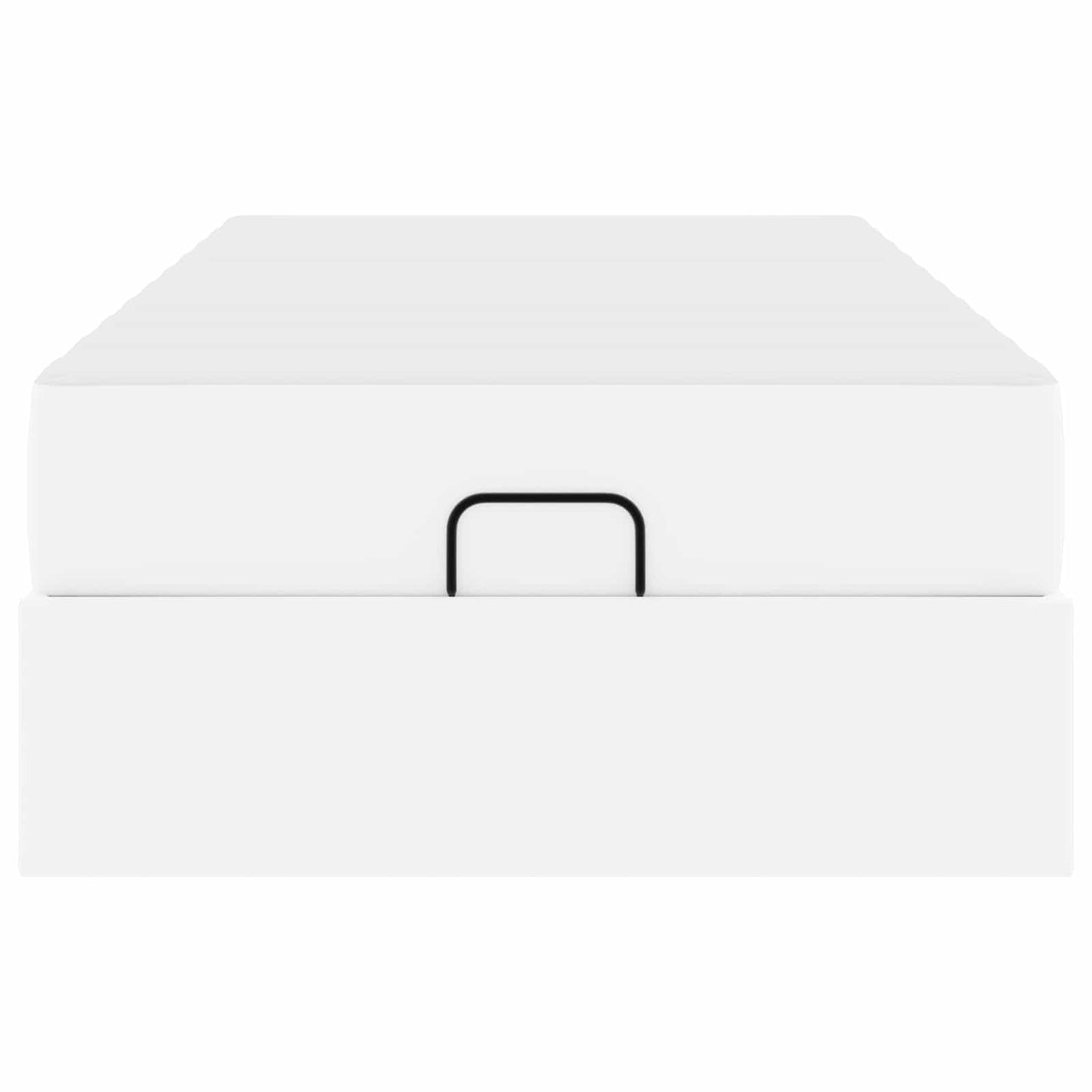 vidaXL Σκελετός κρεβατιού με στρώμα με στρώμα 2 pcs Λευκό PVC