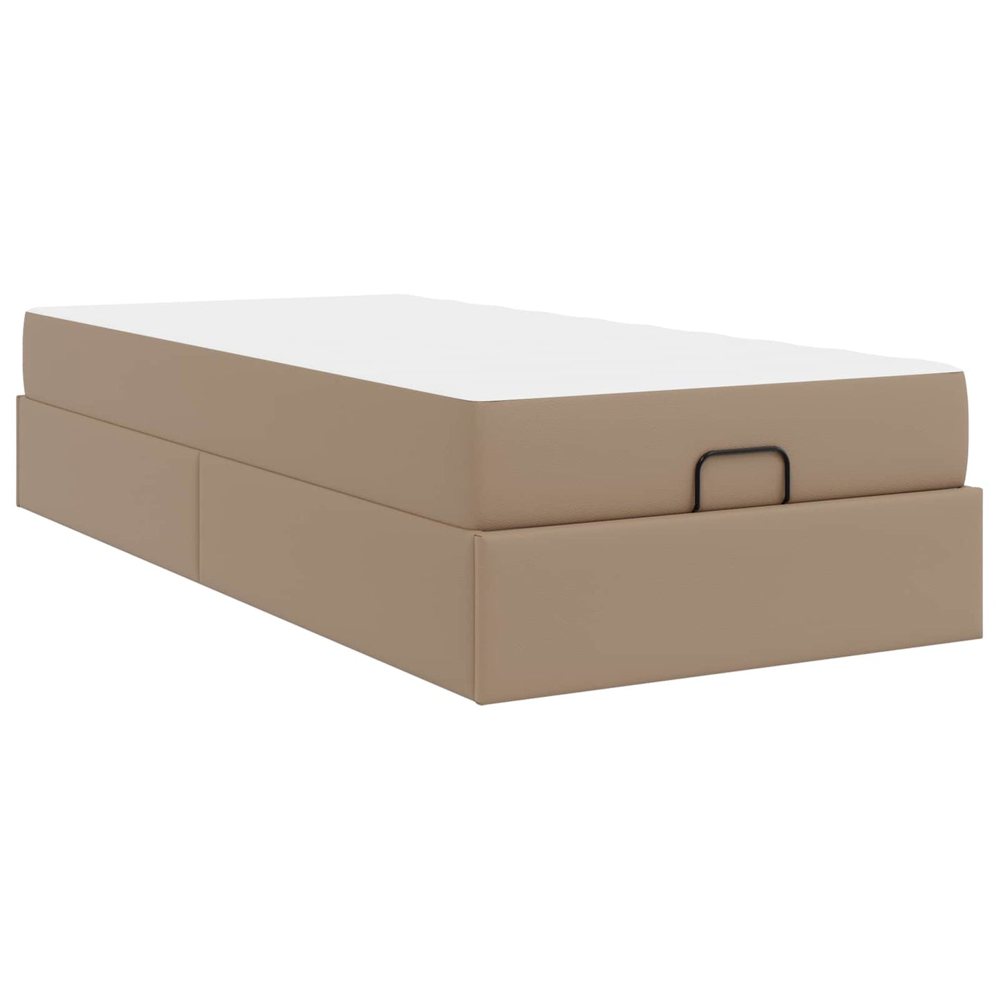 vidaXL Σκελετός κρεβατιού με στρώμα Άλλο 2 pcs Ώχρα PVC