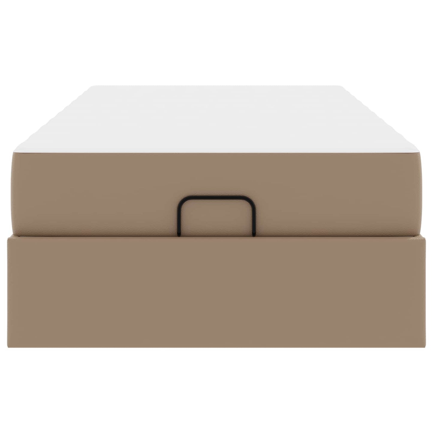 vidaXL Σκελετός κρεβατιού με στρώμα Άλλο 2 pcs Ώχρα PVC