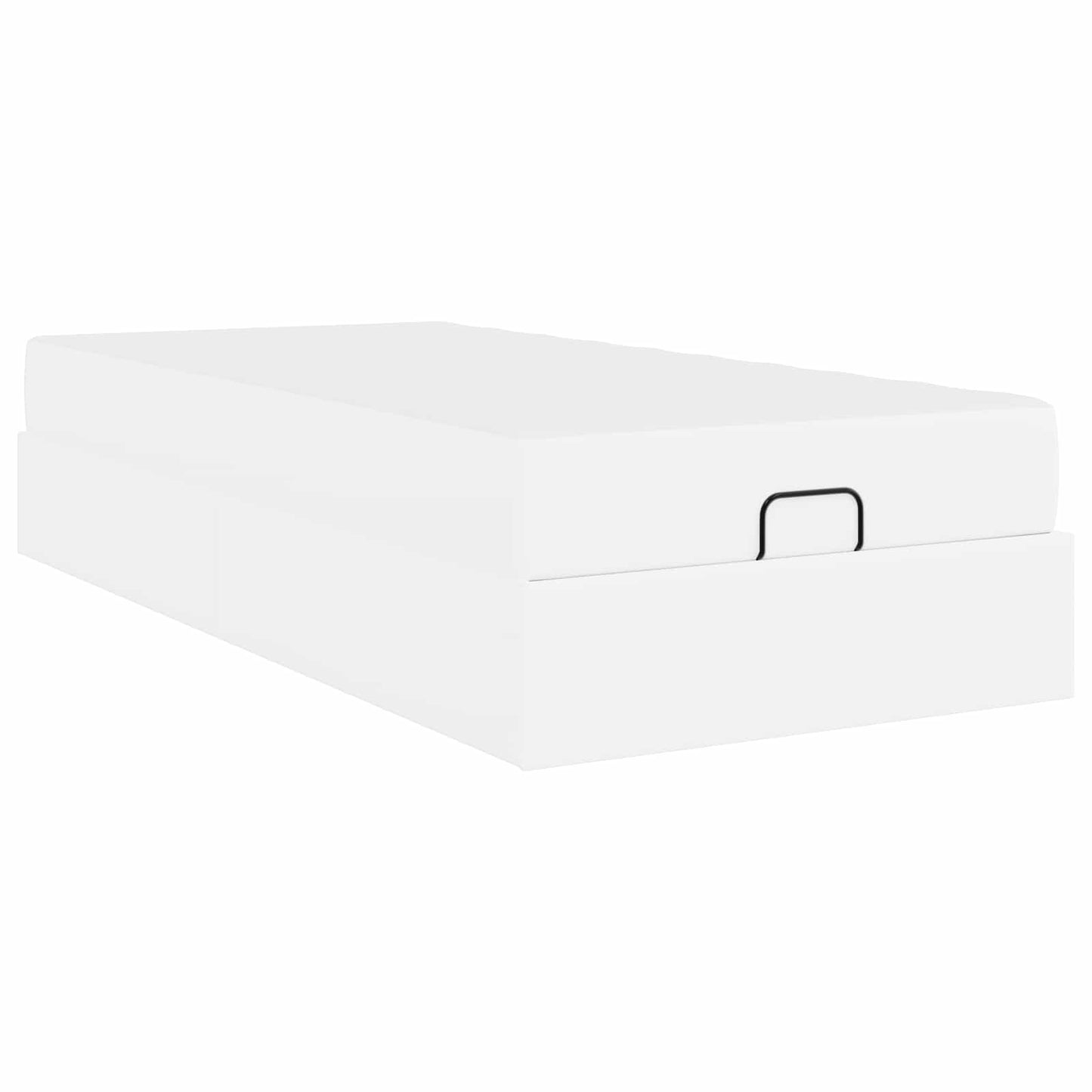 vidaXL Σκελετός κρεβατιού με στρώμα Άλλο 2 pcs Λευκό PVC