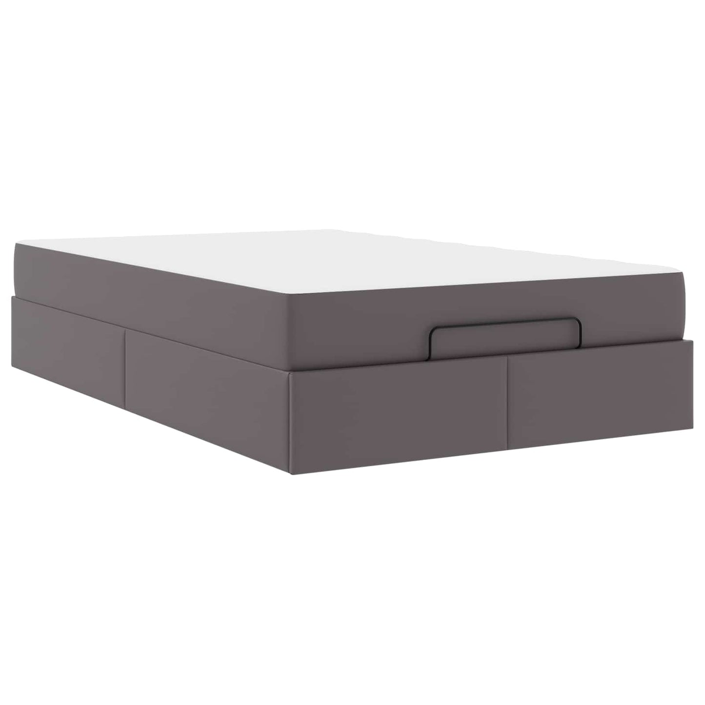 vidaXL Σκελετός κρεβατιού με στρώμα Άλλο 2 pcs Γκρι PVC
