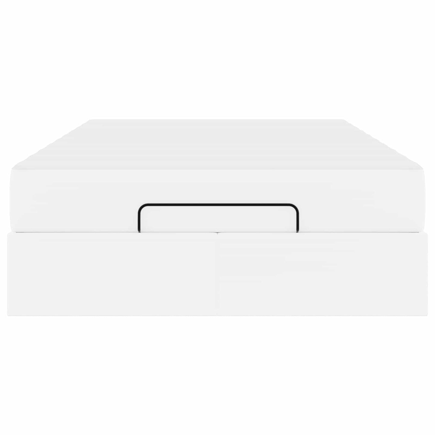 vidaXL Σκελετός κρεβατιού με στρώμα Άλλο 2 pcs Λευκό PVC