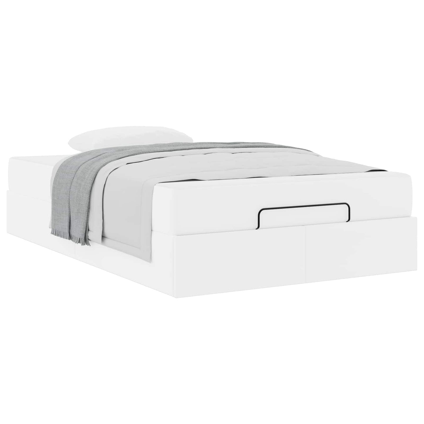 vidaXL Σκελετός κρεβατιού με στρώμα Άλλο 2 pcs Λευκό PVC