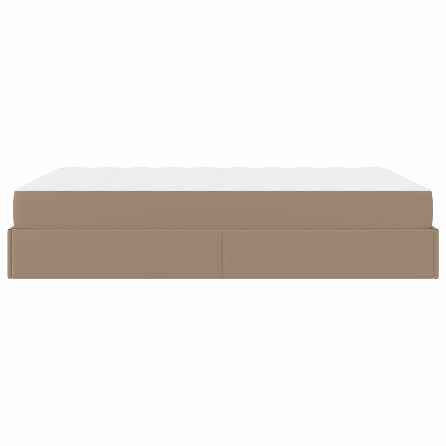 vidaXL Σκελετός κρεβατιού με στρώμα Άλλο 2 pcs Ώχρα PVC