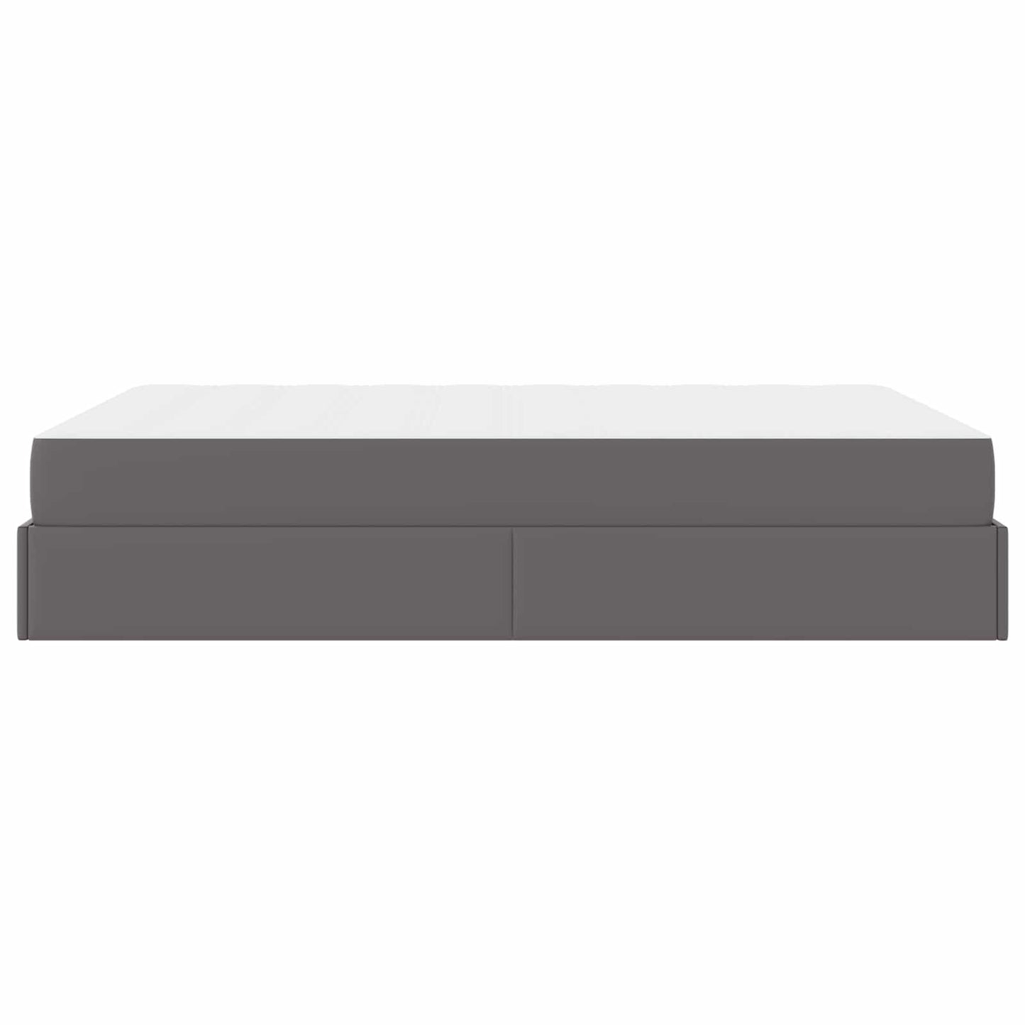 vidaXL Σκελετός κρεβατιού με στρώμα Άλλο 2 pcs Γκρι PVC