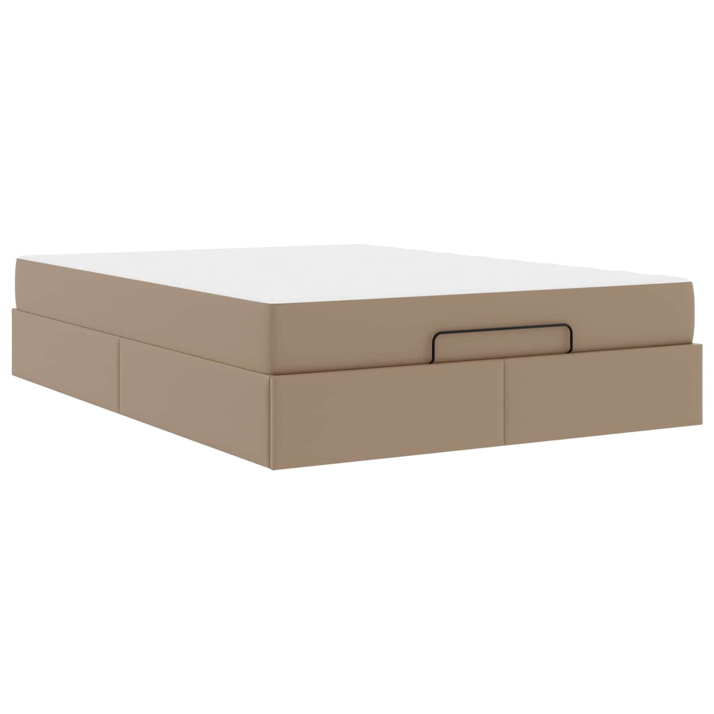 vidaXL Σκελετός κρεβατιού με στρώμα Άλλο 2 pcs Ώχρα PVC