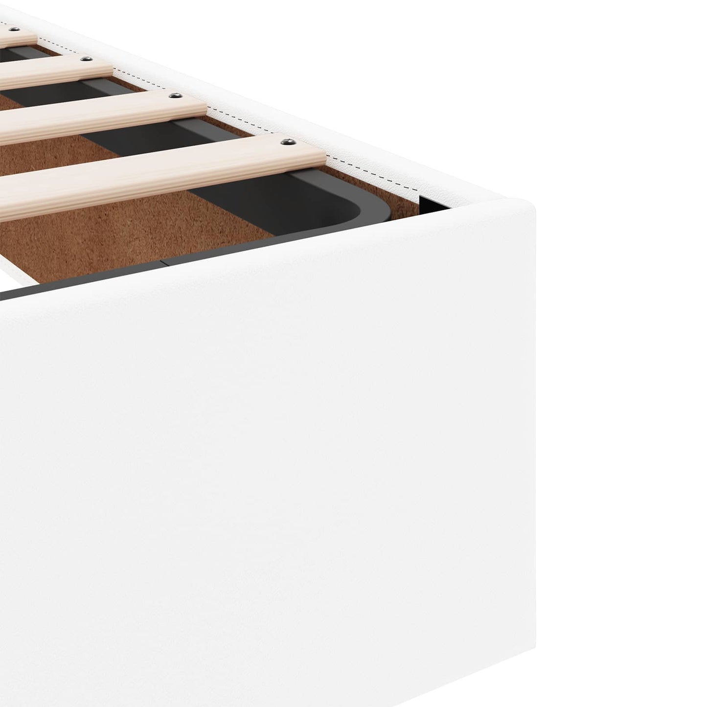 vidaXL Σκελετός κρεβατιού με στρώμα Άλλο 2 pcs Λευκό PVC