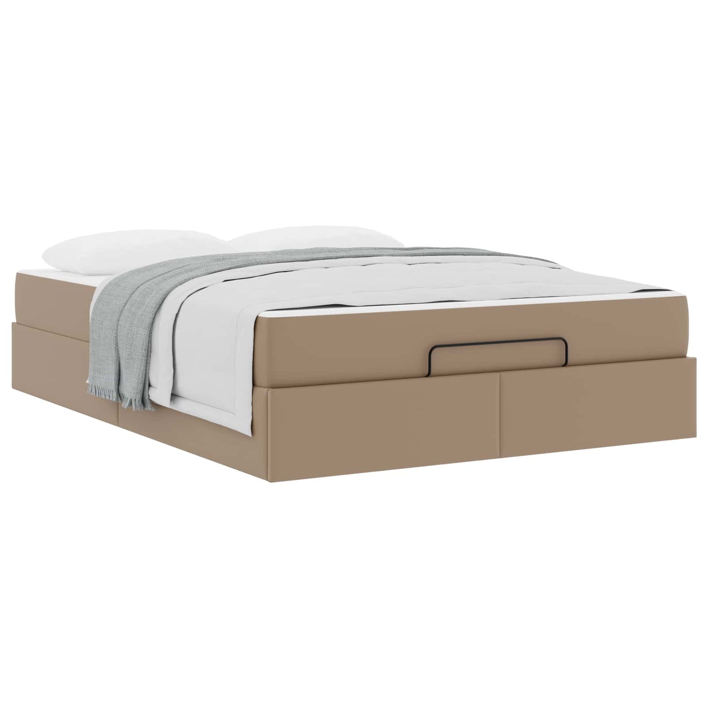 vidaXL Σκελετός κρεβατιού με στρώμα Άλλο 2 pcs Ώχρα PVC
