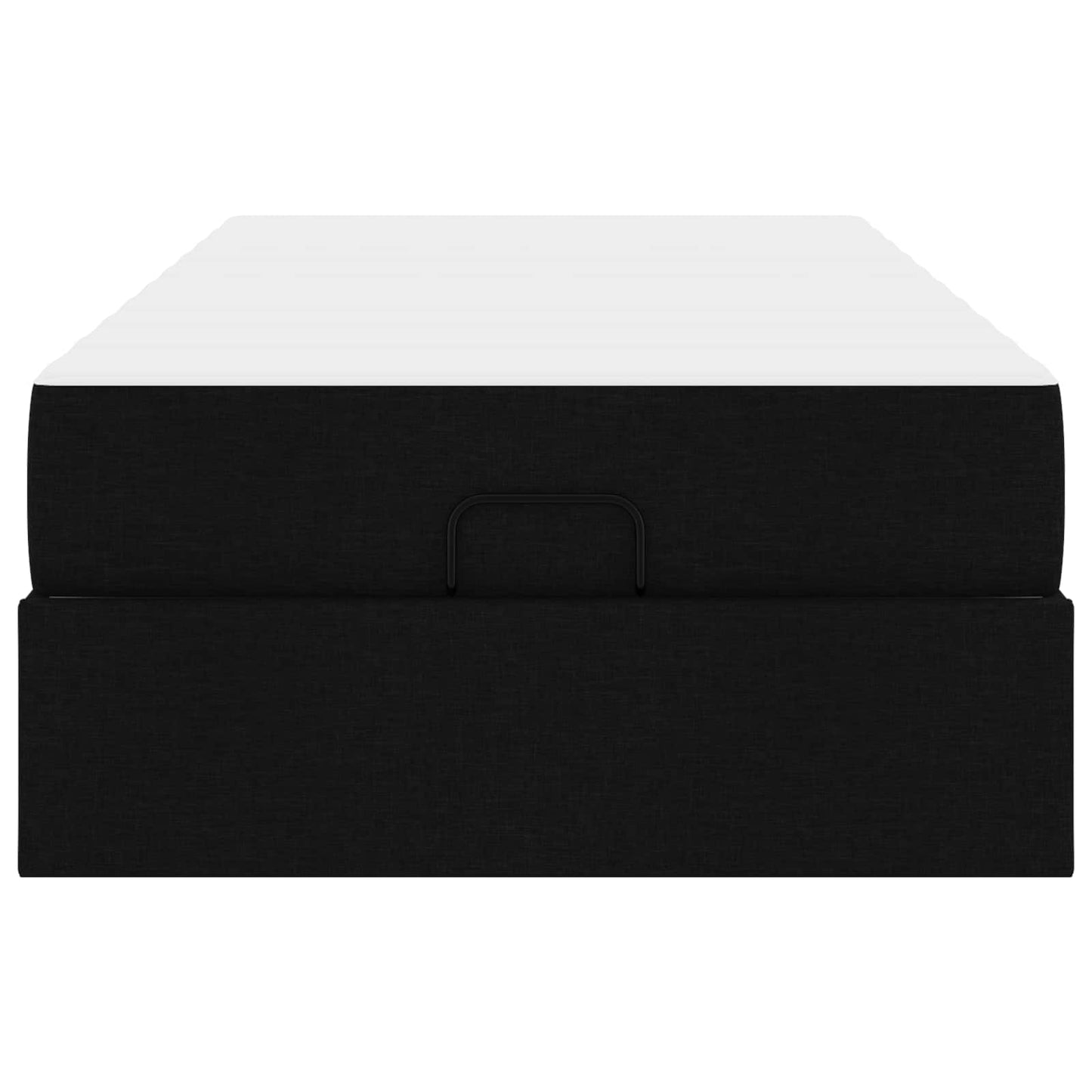 vidaXL Σκελετός κρεβατιού με στρώμα 2 pcs Μαύρο ύφασμα